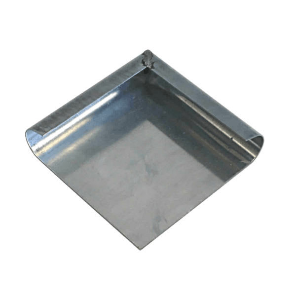 Zinken hoekstuk overzethoek voor buitenhoek montage zonder solderen